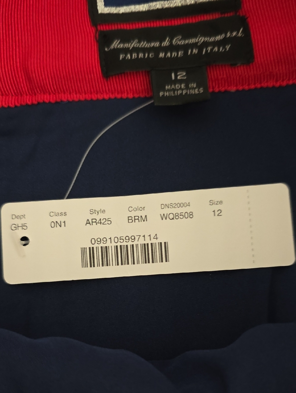 J. CREW NWT Tweed A-Line Skirt Blue Multi Size 12 Fabric Made In Italy - Picture 6 of 7